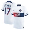 Camiseta de fútbol Paris Saint-Germain Vitinha 17 Segunda Equipación 23-24 - Hombre